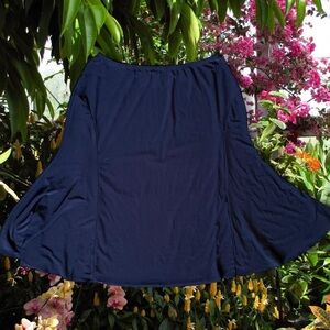 Monterey Bay Black A-Line Skirt